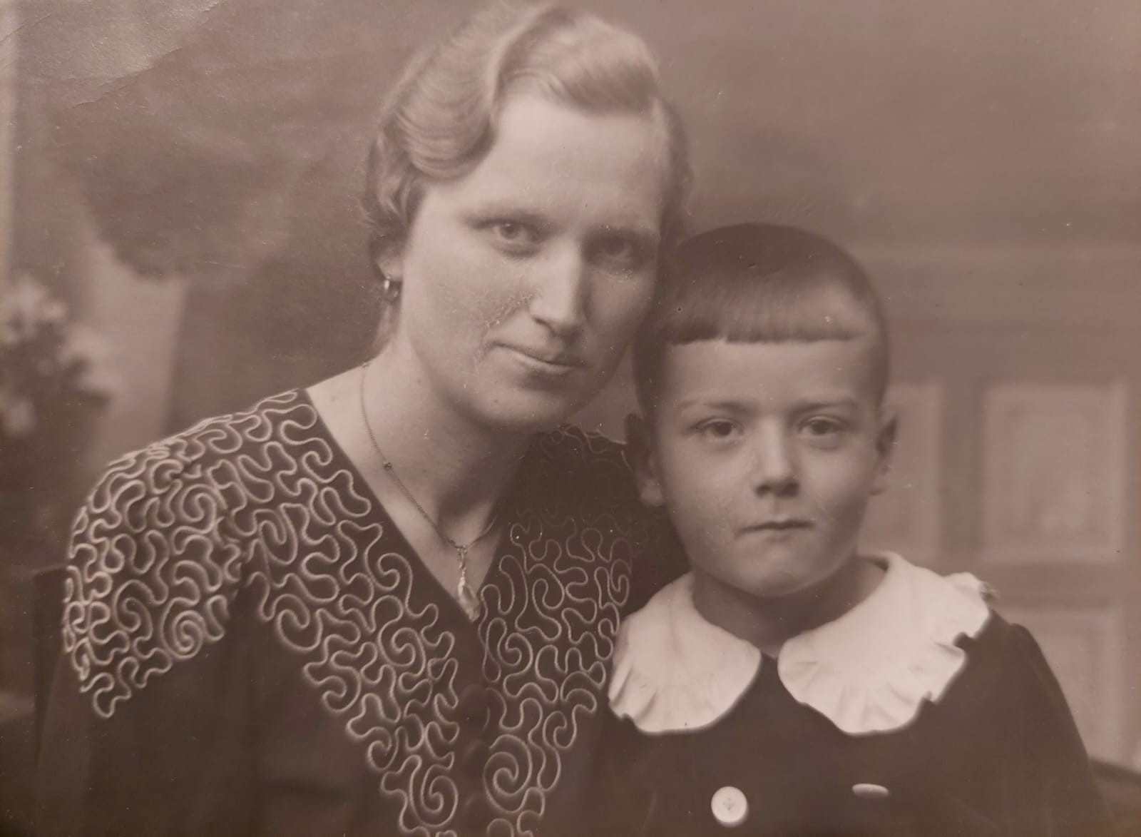 Werner Stief mit seiner Mutter